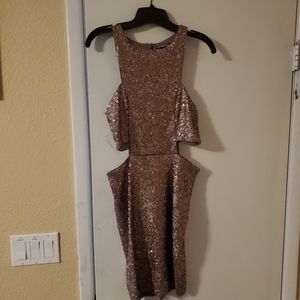 Express sequin mini dress